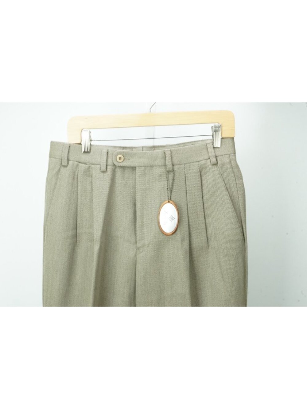 Zanella Johnny Light Brown Woven Wool Mens Dress Pants Sz 48 EU BRAND NEW